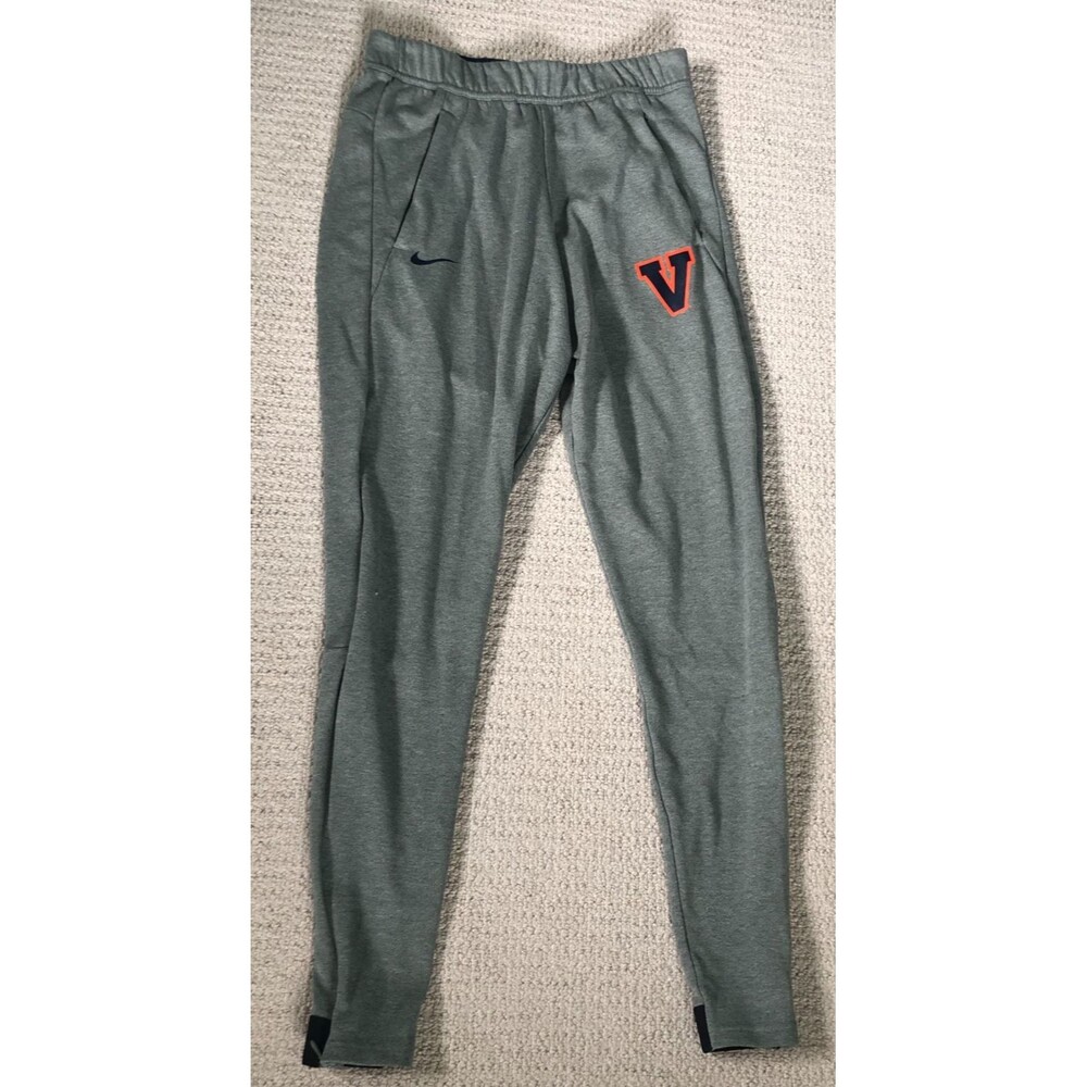 Virginia Cavaliers Jogger Pants Mens Small Gray Nike Dri-Fit UVA Wahoos Hoos